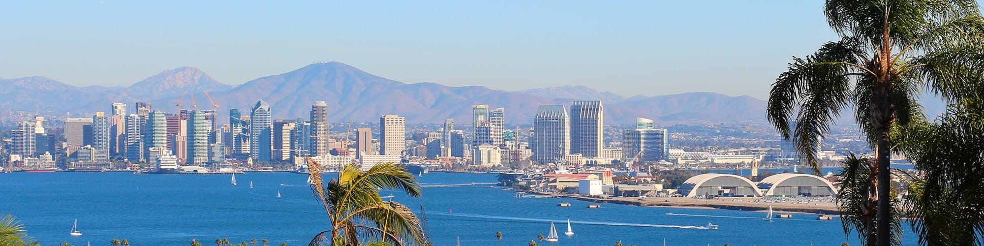 San Diego bay downtown city scape